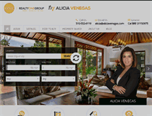 Tablet Screenshot of aliciavenegas.com